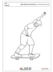 Kaykay boyama sayfaları